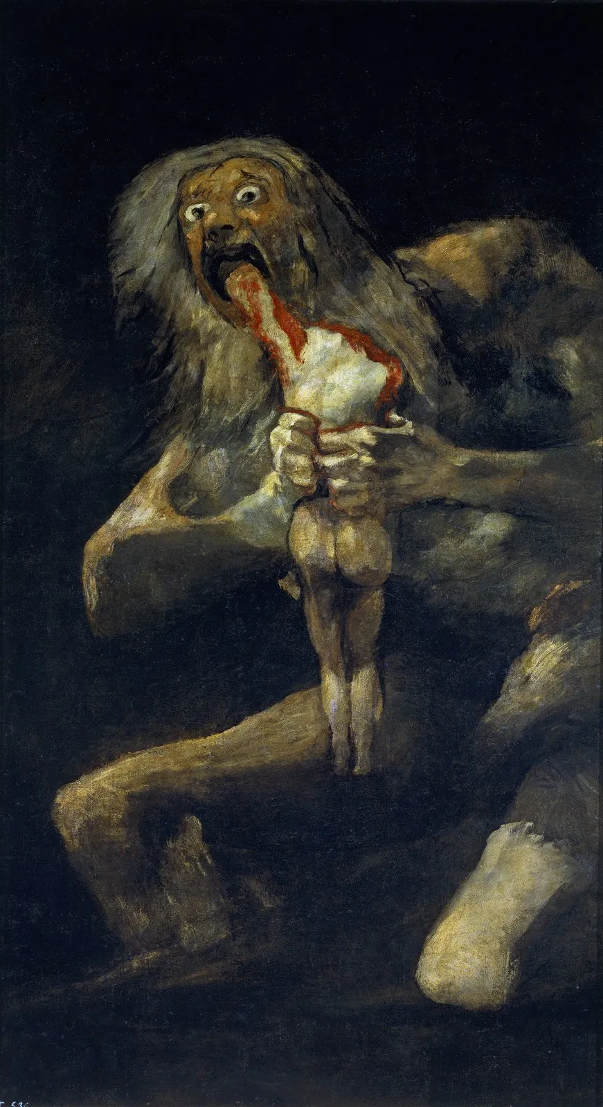 Saturn Devouring His Son, Francisco Goya, c. 1820 to 1823